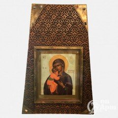 Икона "Богоматерь Феодоровская" в киоте